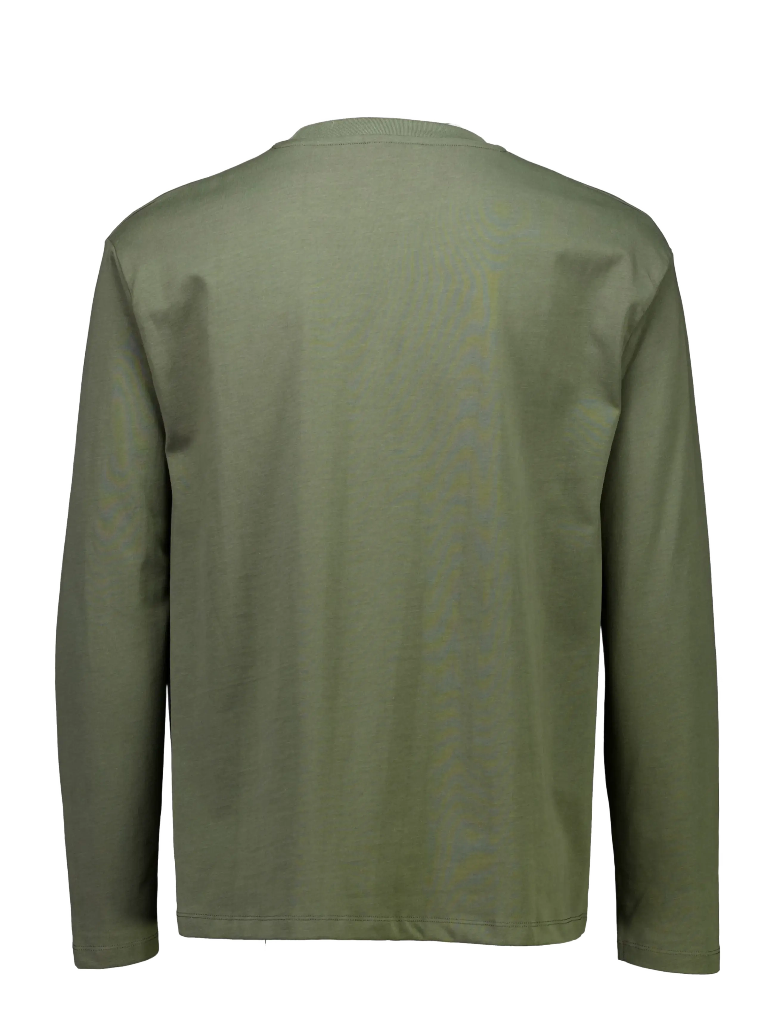 Lindbergh - O-neck tee oversized cropped L/S - army - 1