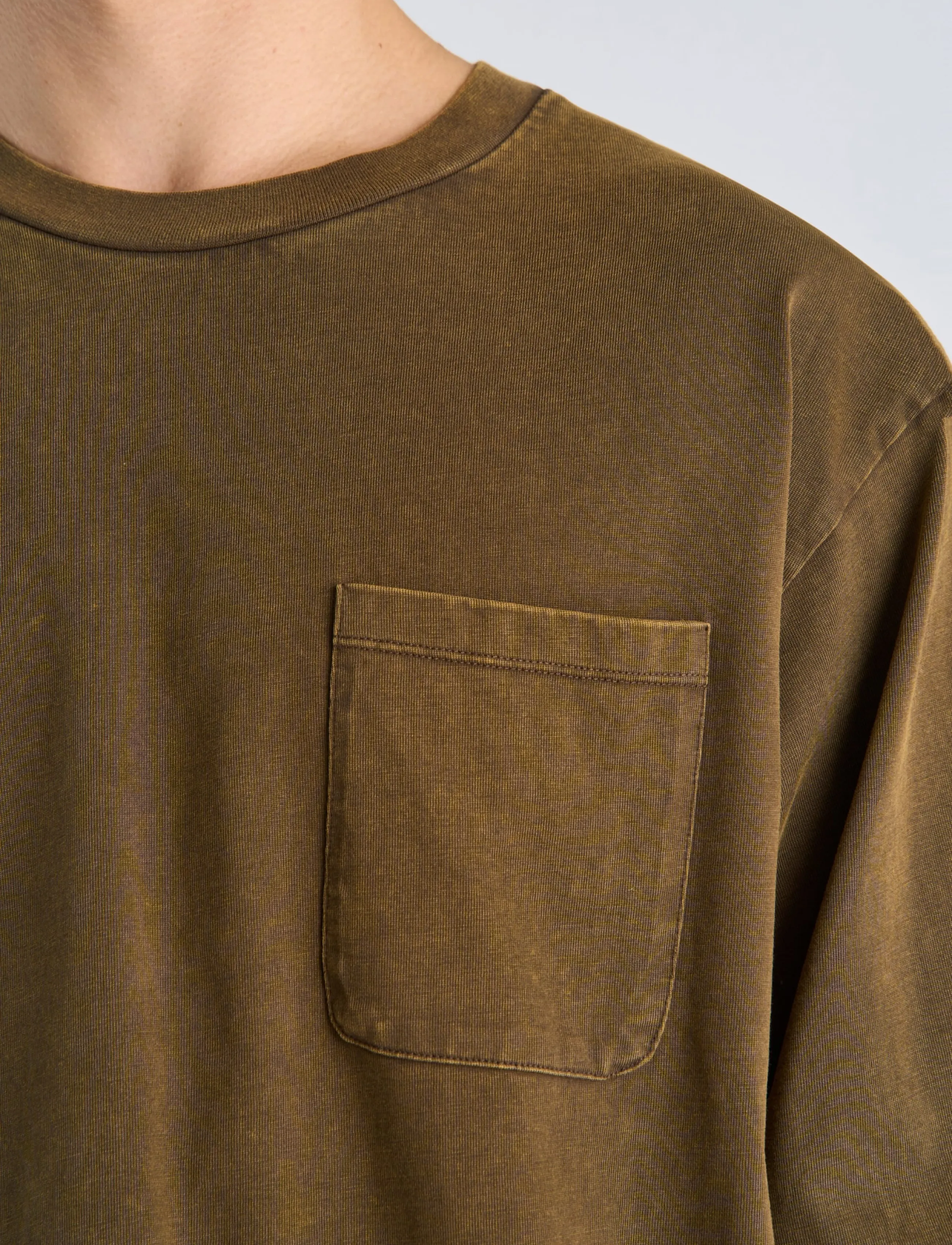 Lindbergh O-Neck Tee Oversized Cropped L/S långärmade t-shirts herr – bild 5