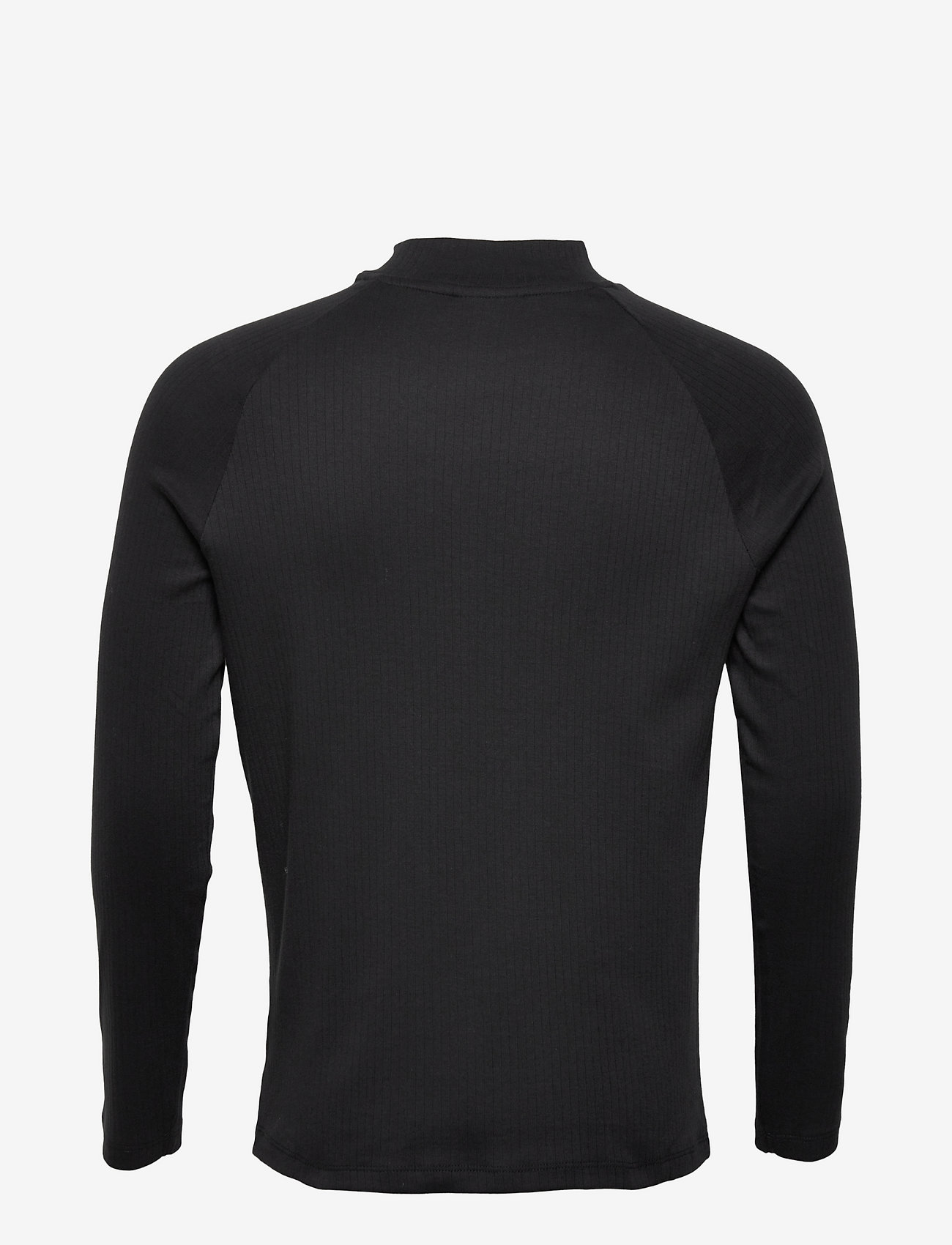 Lindbergh - Rib mock neck tee L/S - black - 1