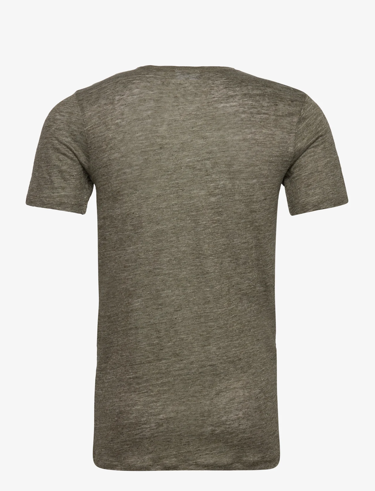 Lindbergh - Linen tee S/S - basic t-shirts - stone mix - 1