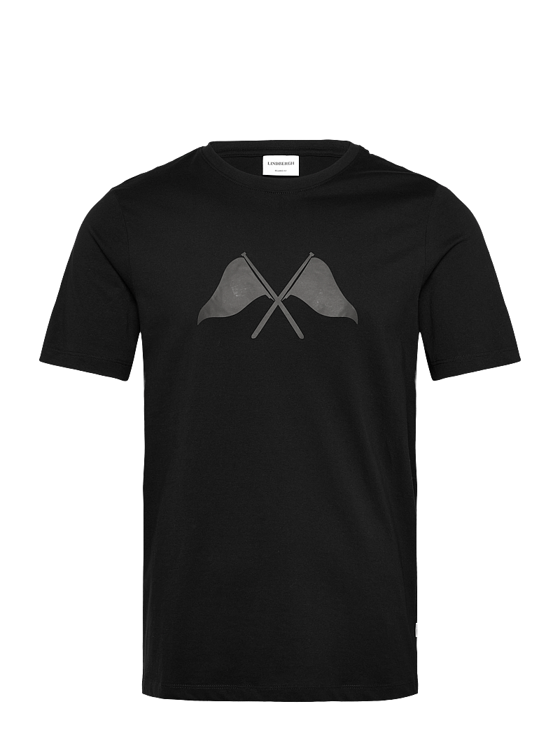 Lindbergh - Copenhagen print tee S/S - kortärmade t-shirts - black - 1