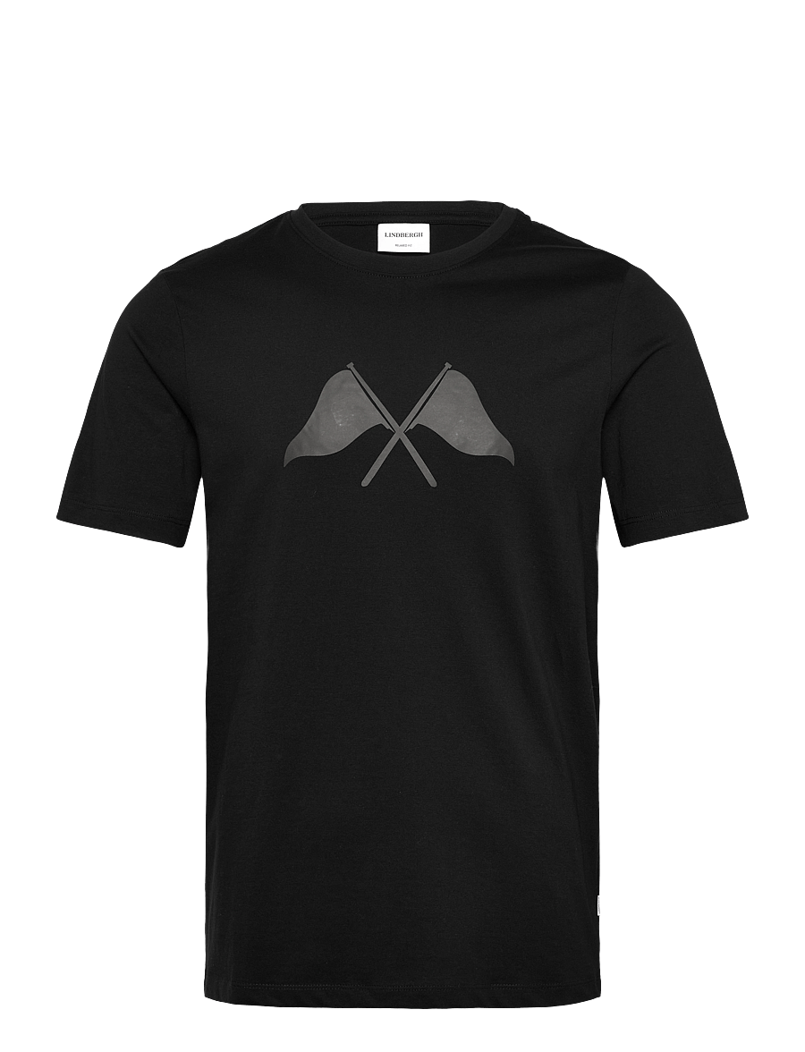 Lindbergh - Copenhagen print tee S/S - kortærmede t-shirts - black - 1