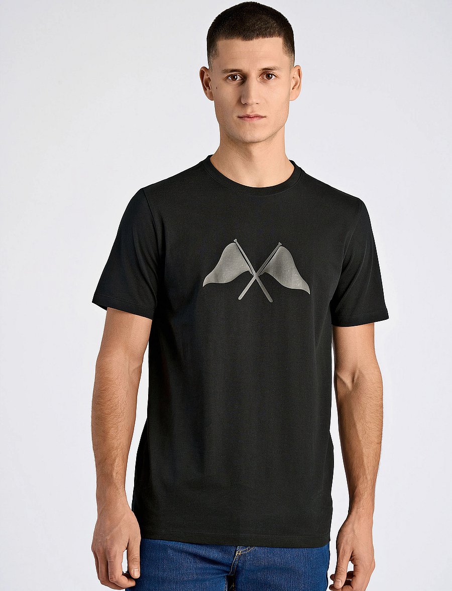 Lindbergh - Copenhagen print tee S/S - kortærmede t-shirts - black - 0