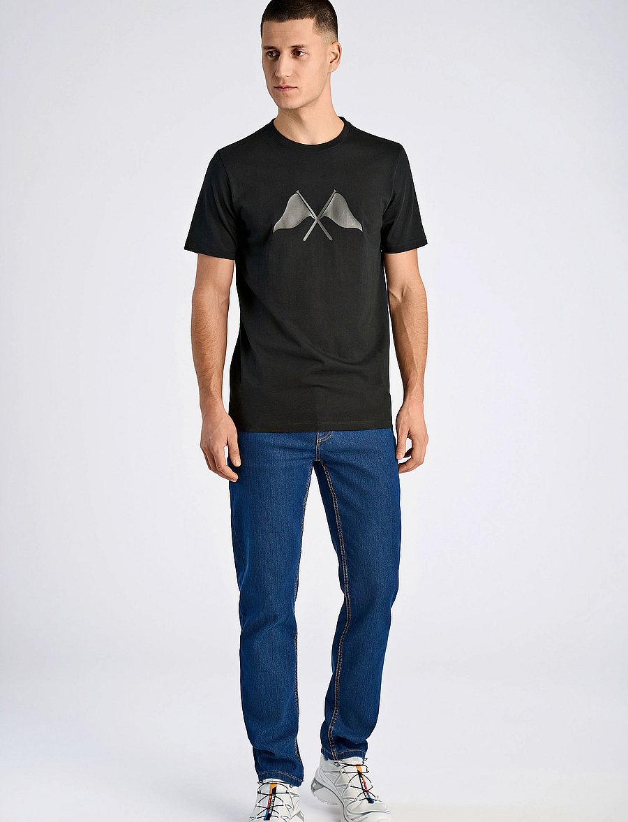 Lindbergh - Copenhagen print tee S/S - kortærmede t-shirts - black - 4