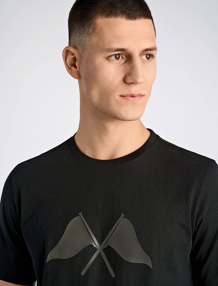 Lindbergh - Copenhagen print tee S/S - kortærmede t-shirts - black - 5