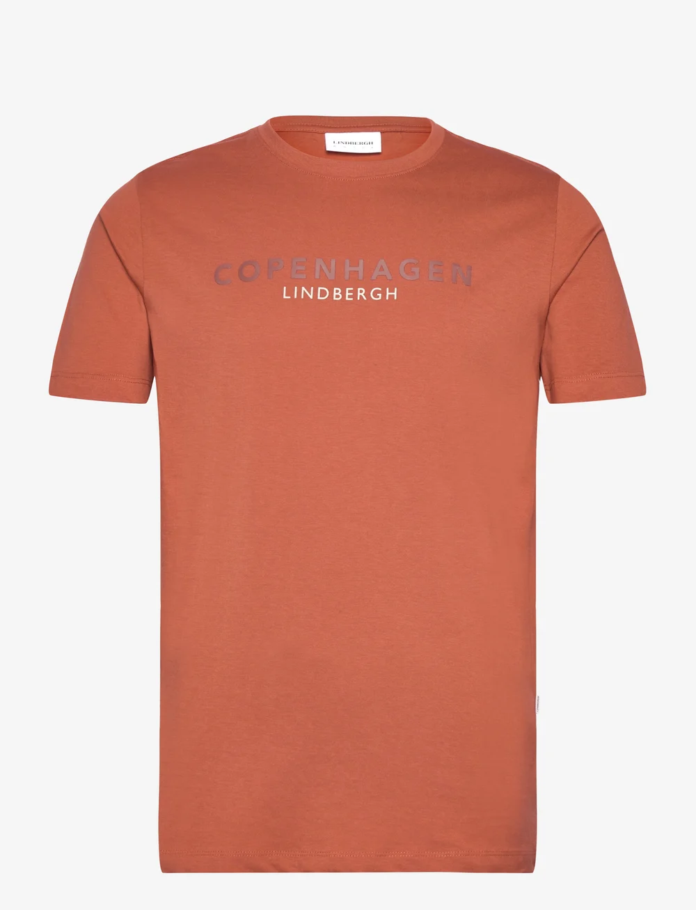 Lindbergh - Copenhagen print tee S/S - stutterma bolir - clay - 1