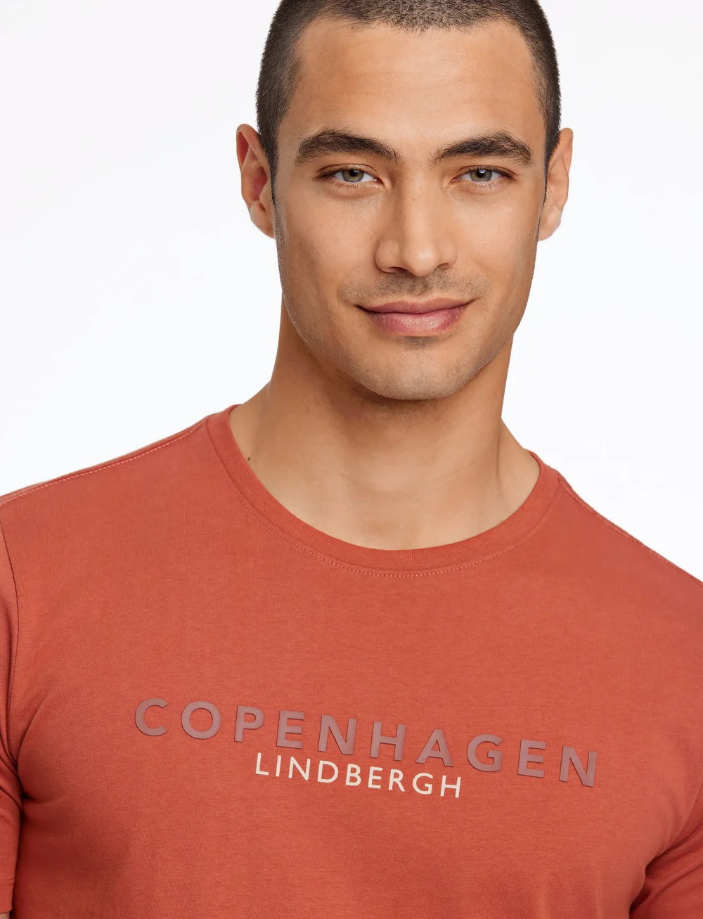 Lindbergh - Copenhagen print tee S/S - stutterma bolir - clay - 5