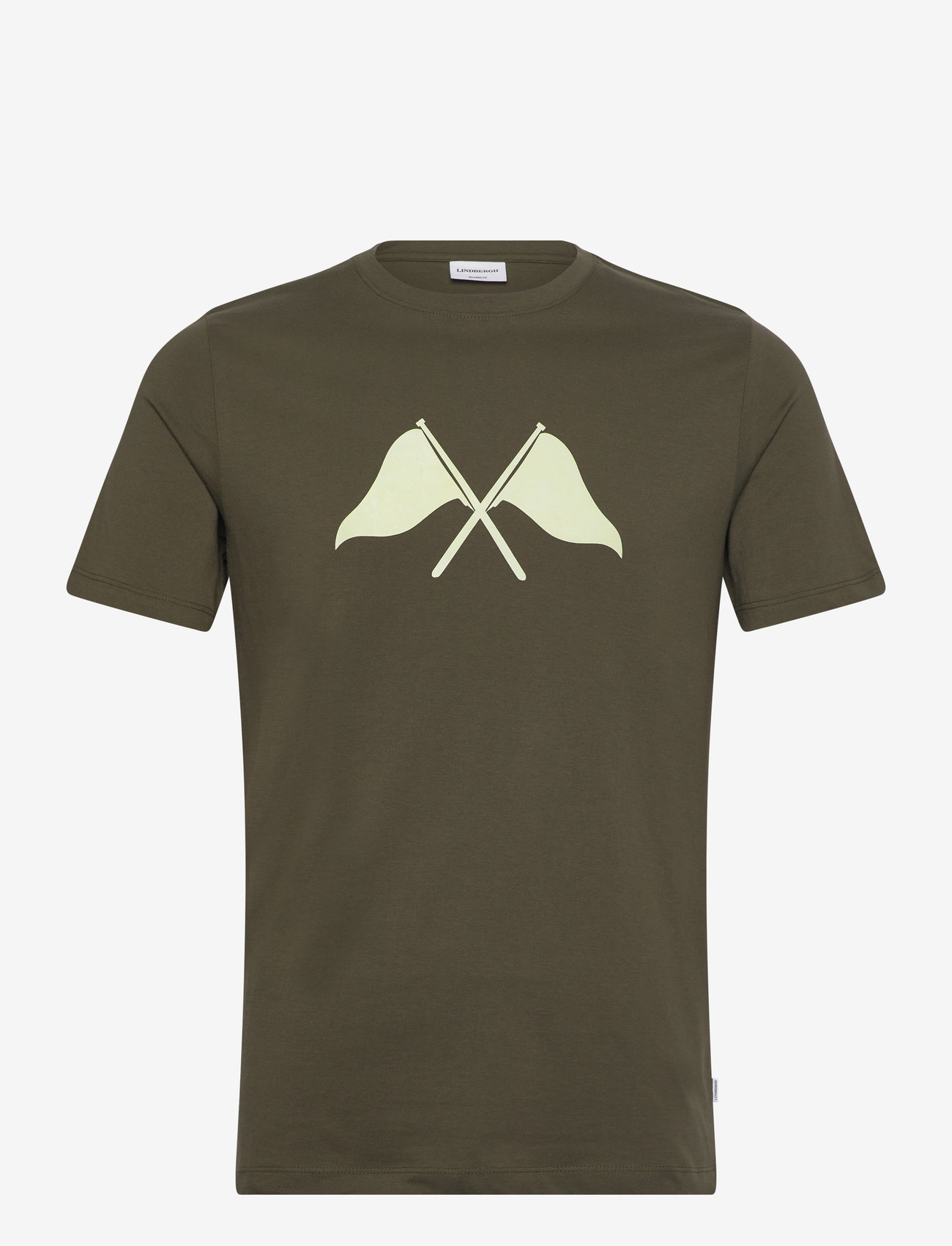 Lindbergh - Copenhagen print tee S/S - lühikeste varrukatega t-särgid - dk jungle green - 1