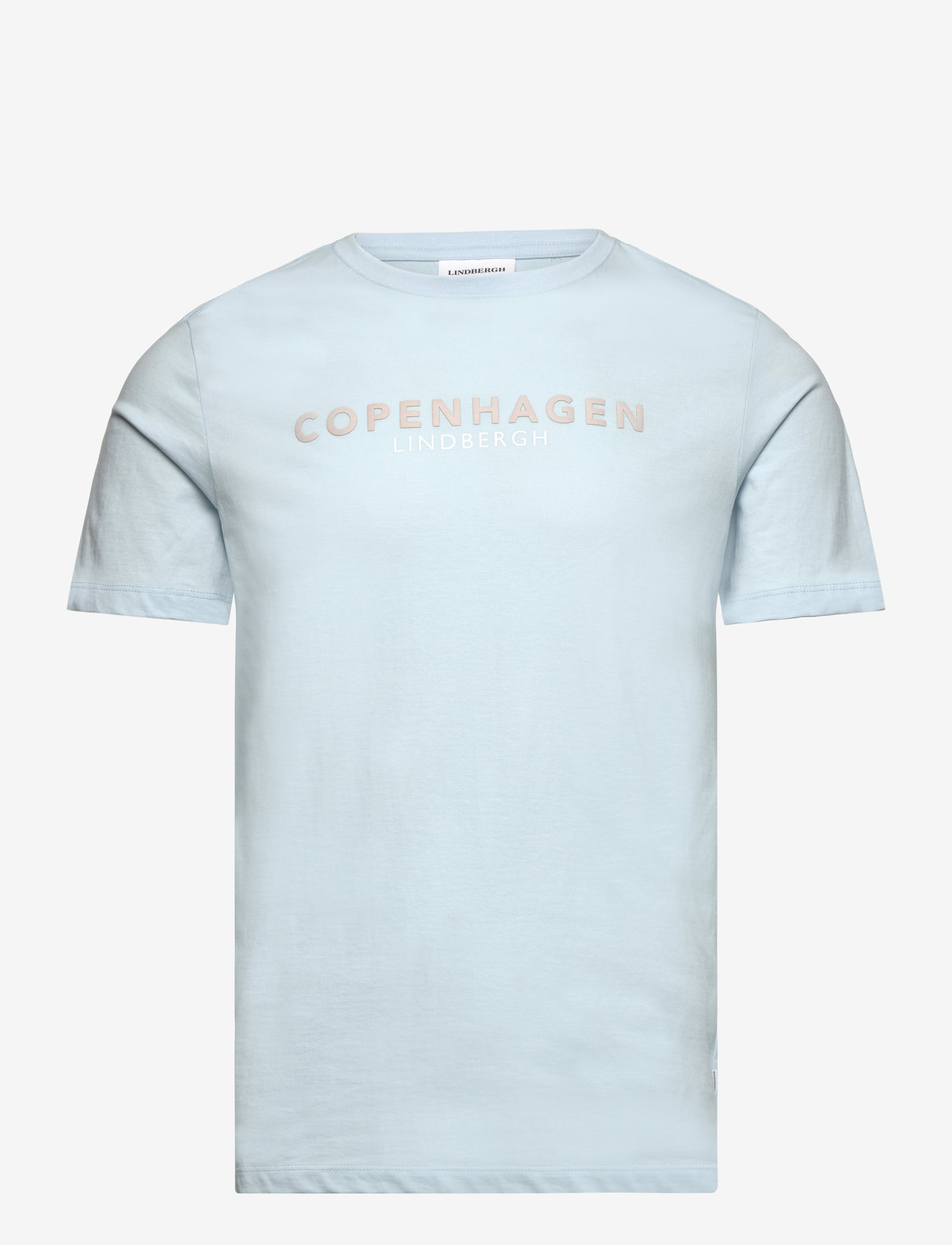 Lindbergh - Copenhagen print tee S/S - sügisesed riided - lt blue sky - 0
