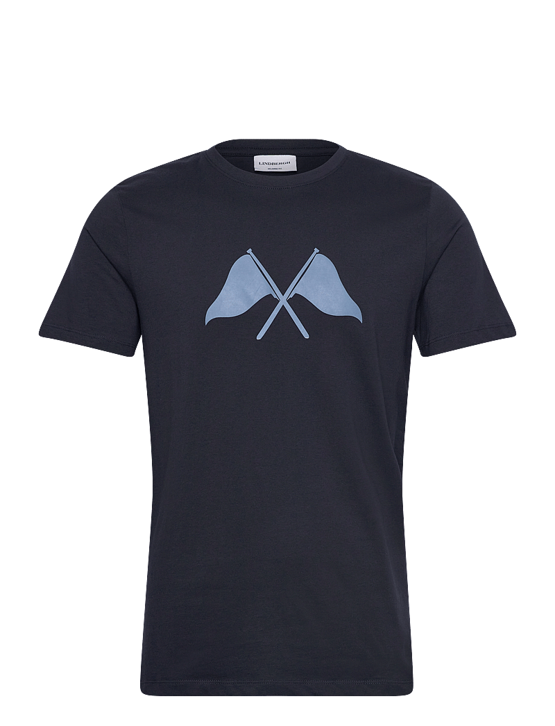 Lindbergh - Copenhagen print tee S/S - kortærmede t-shirts - navy - 1