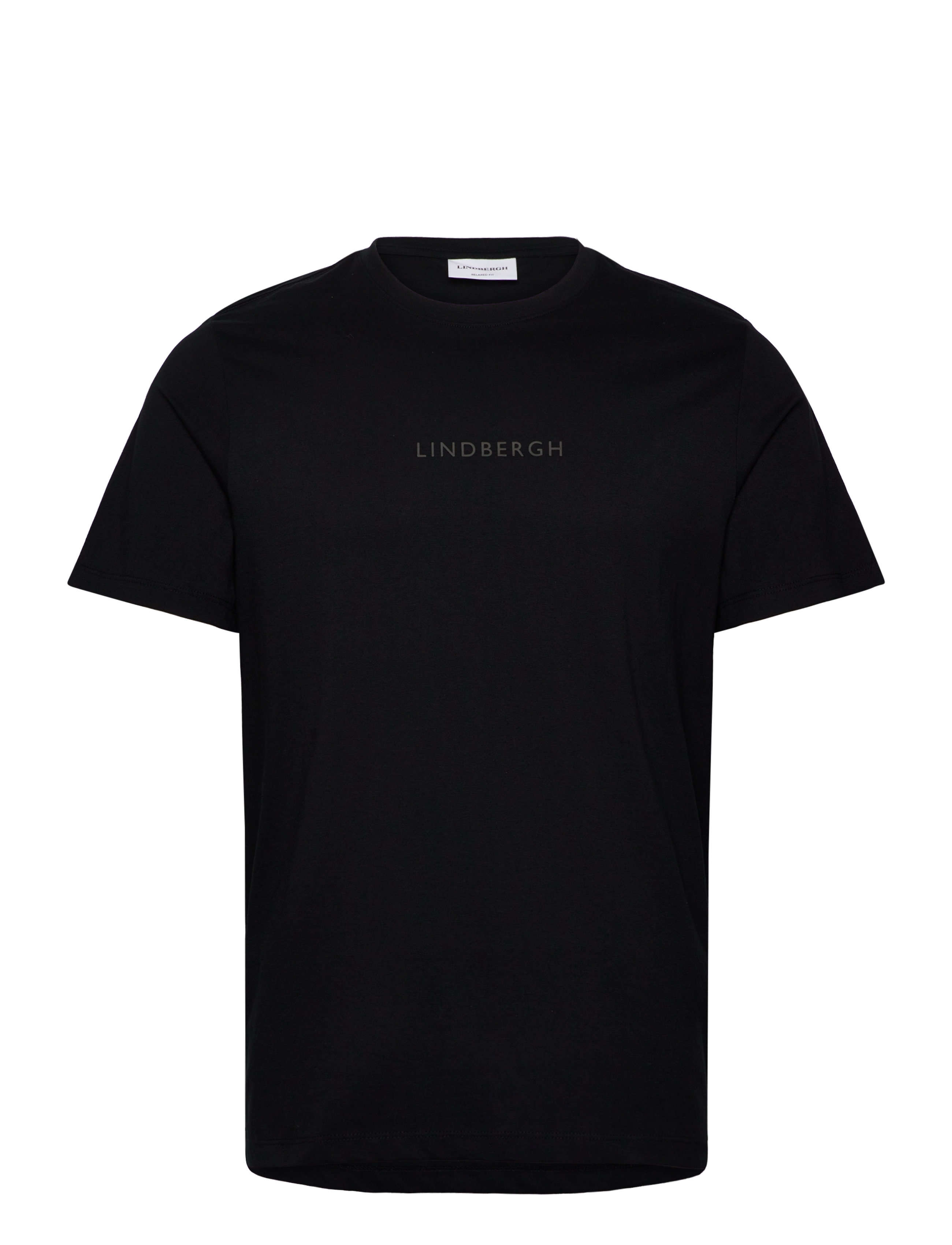Lindbergh print tee S/S - BLACK 424