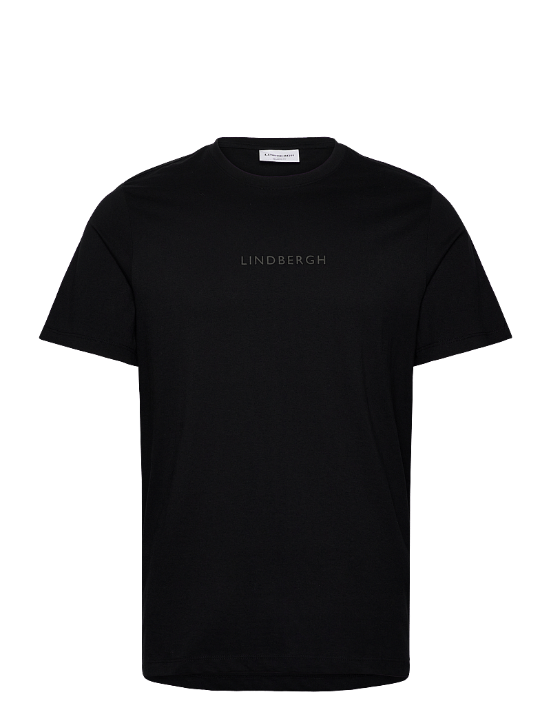 Lindbergh - Lindbergh print tee S/S - kurzärmelig - black 424 - 1