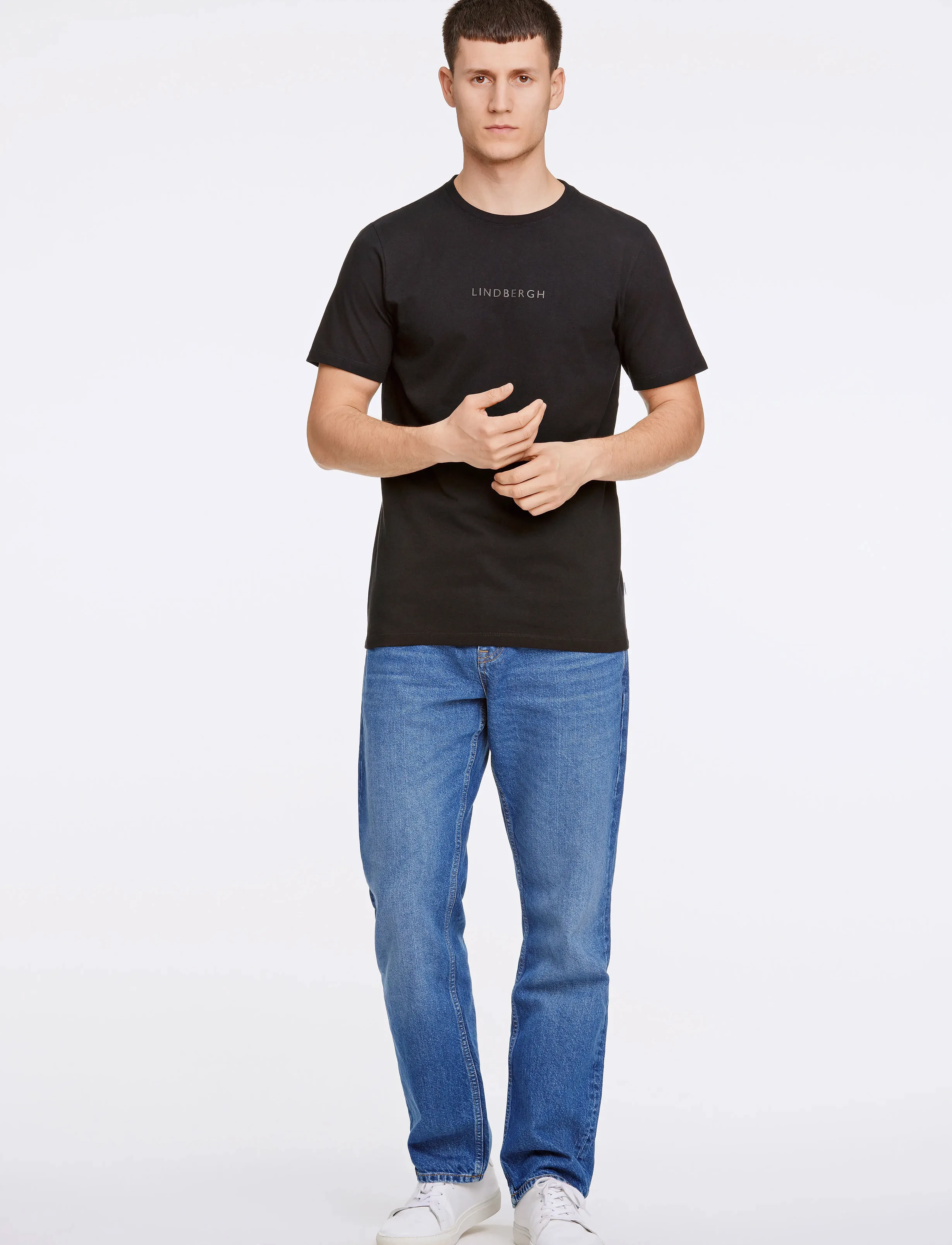Lindbergh - Lindbergh print tee S/S - die niedrigsten preise - black 424 - 4