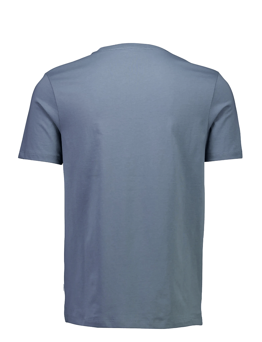 Lindbergh - Lindbergh print tee S/S - kortærmede t-shirts - blue grey - 2
