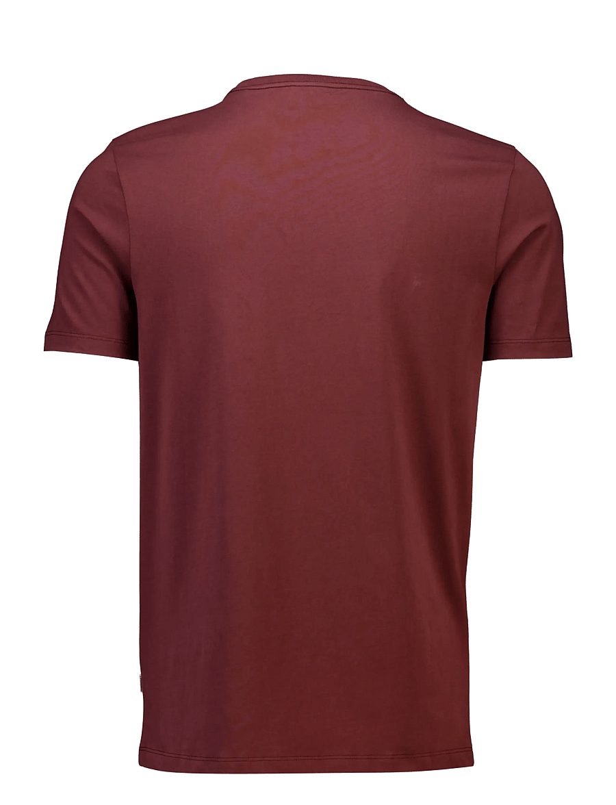 Lindbergh - Lindbergh print tee S/S - kortærmede t-shirts - burgundy - 2