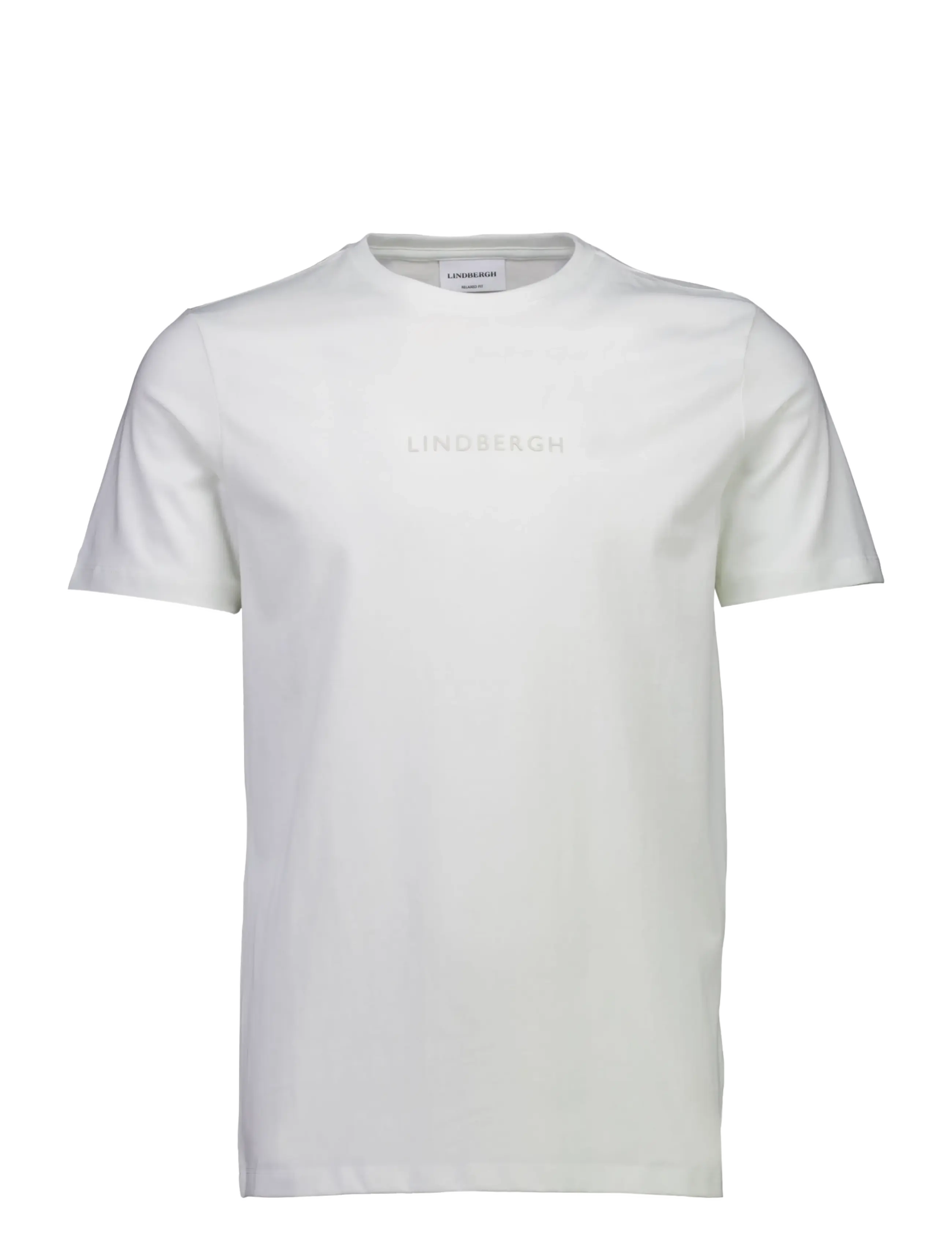 Lindbergh - Lindbergh print tee S/S - kortärmade t-shirts - chalk white - 1