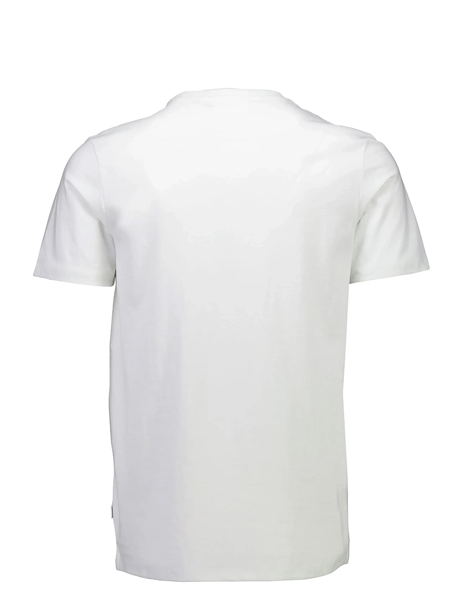 Lindbergh - Lindbergh print tee S/S - kortärmade t-shirts - chalk white - 2