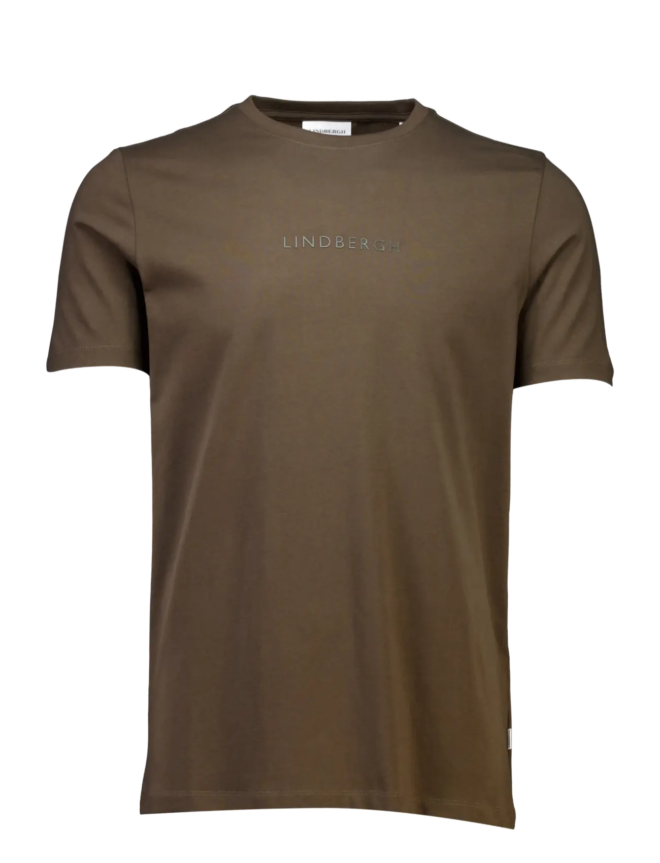 Lindbergh - Lindbergh print tee S/S - kurzärmelige t-shirts - dk brown - 1