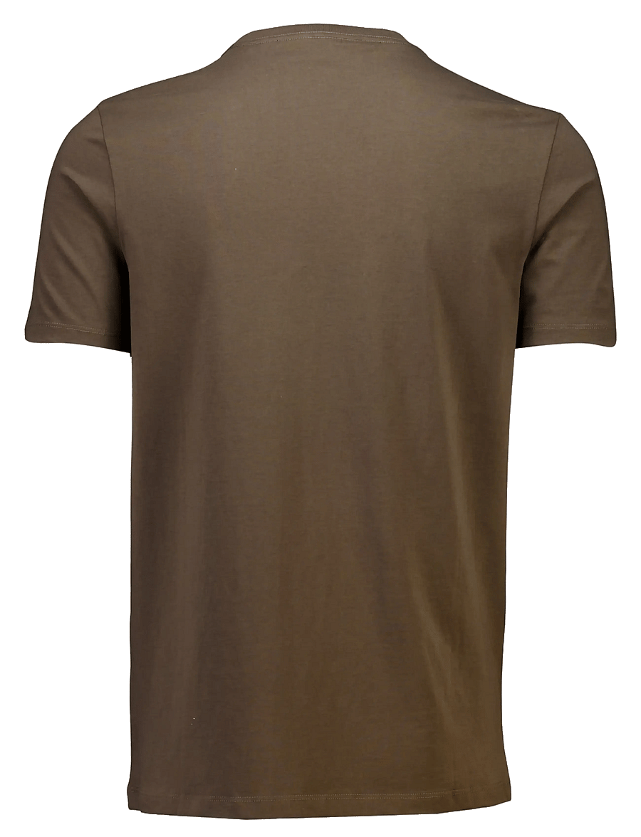 Lindbergh - Lindbergh print tee S/S - kortærmede t-shirts - dk brown - 2