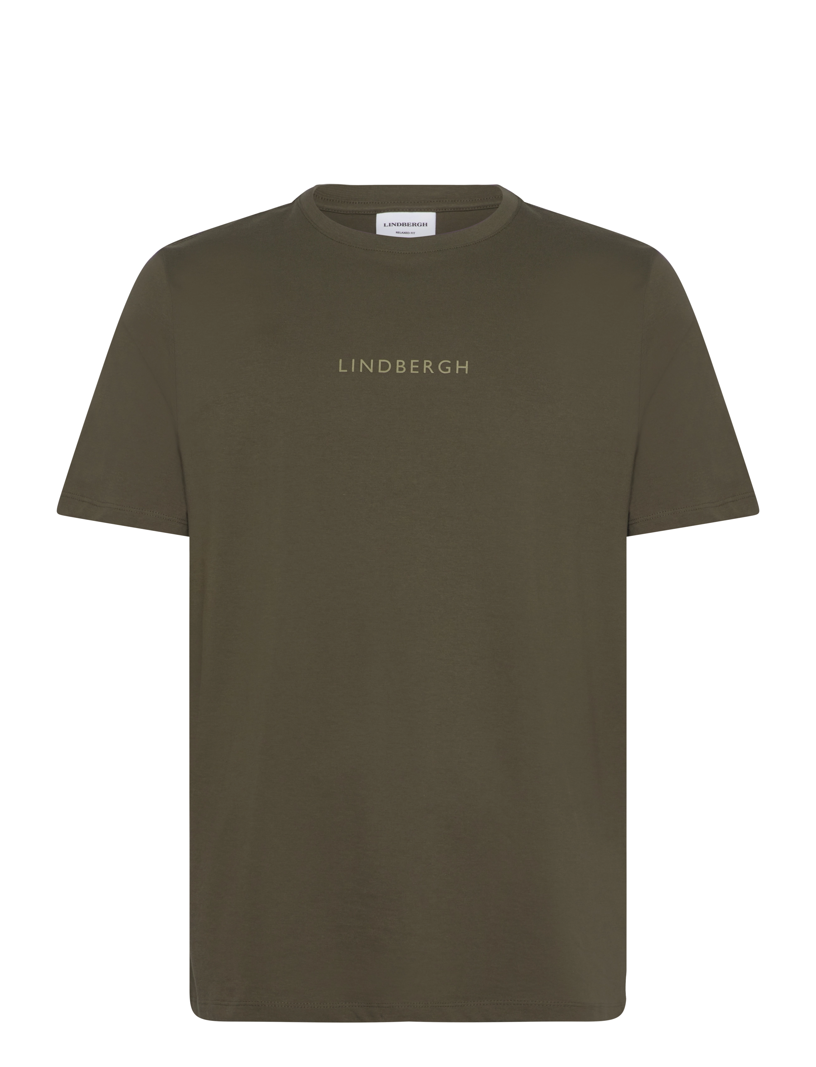 Lindbergh Lindbergh print tee S/S - Clothing - DK JUNGLE GREEN / green