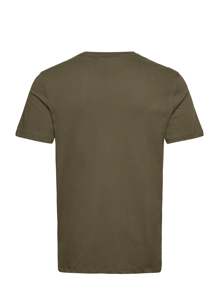 Lindbergh - Lindbergh print tee S/S - t-shirts à manches courtes - dk olive - 2