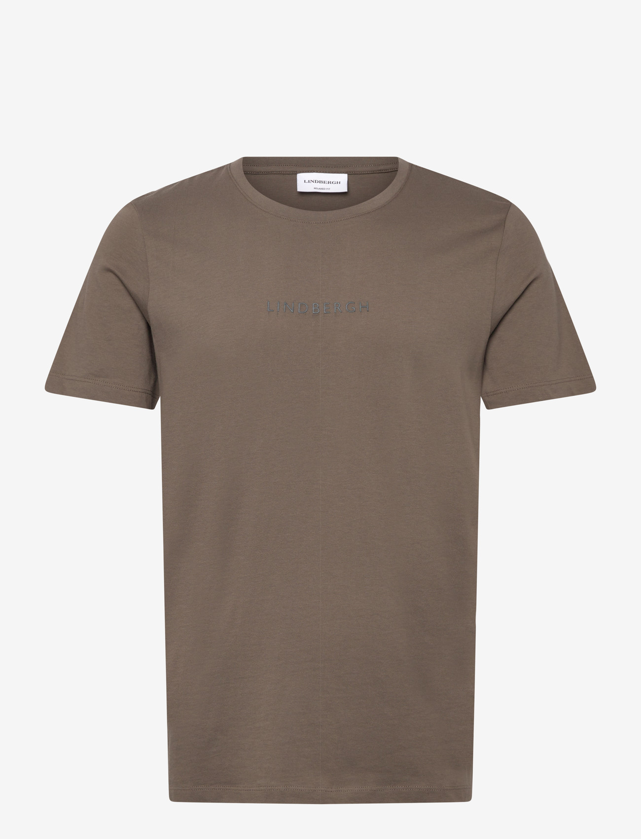 Lindbergh - Lindbergh print tee S/S - lühikeste varrukatega t-särgid - dk stone - 1