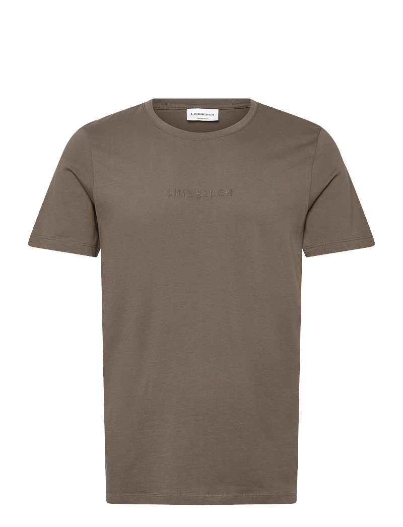 Lindbergh - Lindbergh print tee S/S - lühikeste varrukatega t-särgid - dk stone - 1