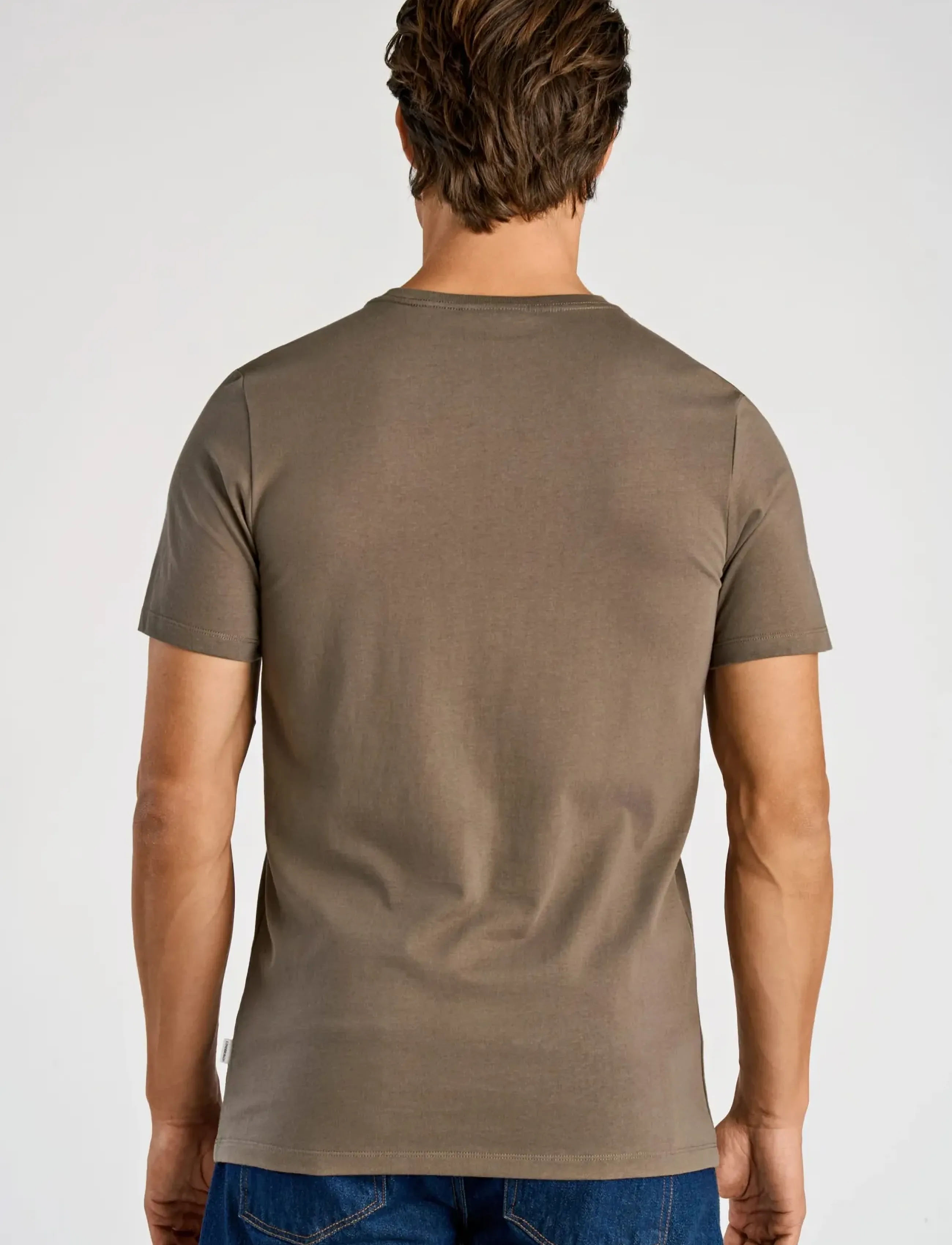 Lindbergh - Lindbergh print tee S/S - short-sleeved t-shirts - dk stone - 4