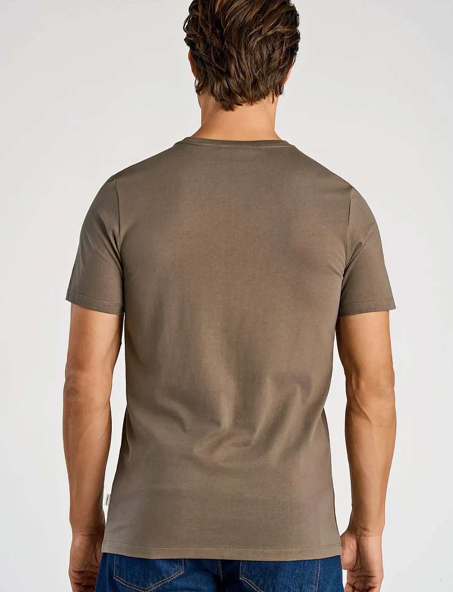 Lindbergh - Lindbergh print tee S/S - lühikeste varrukatega t-särgid - dk stone - 4