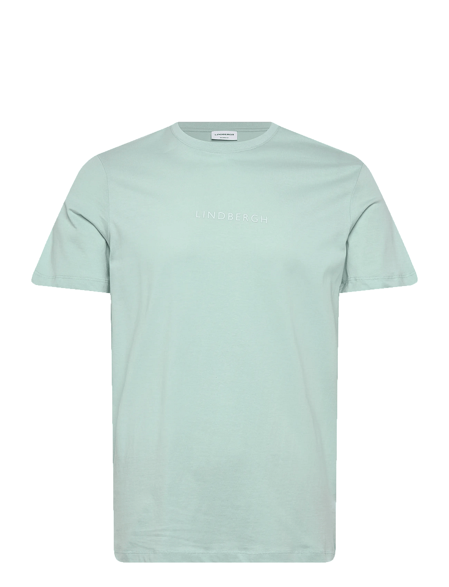 Lindbergh - Lindbergh print tee S/S - lühikeste varrukatega t-särgid - dusty aqua - 1