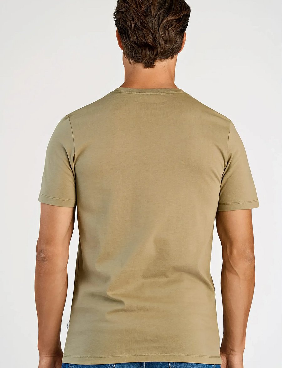 Lindbergh - Lindbergh print tee S/S - lühikeste varrukatega t-särgid - dusty green - 4