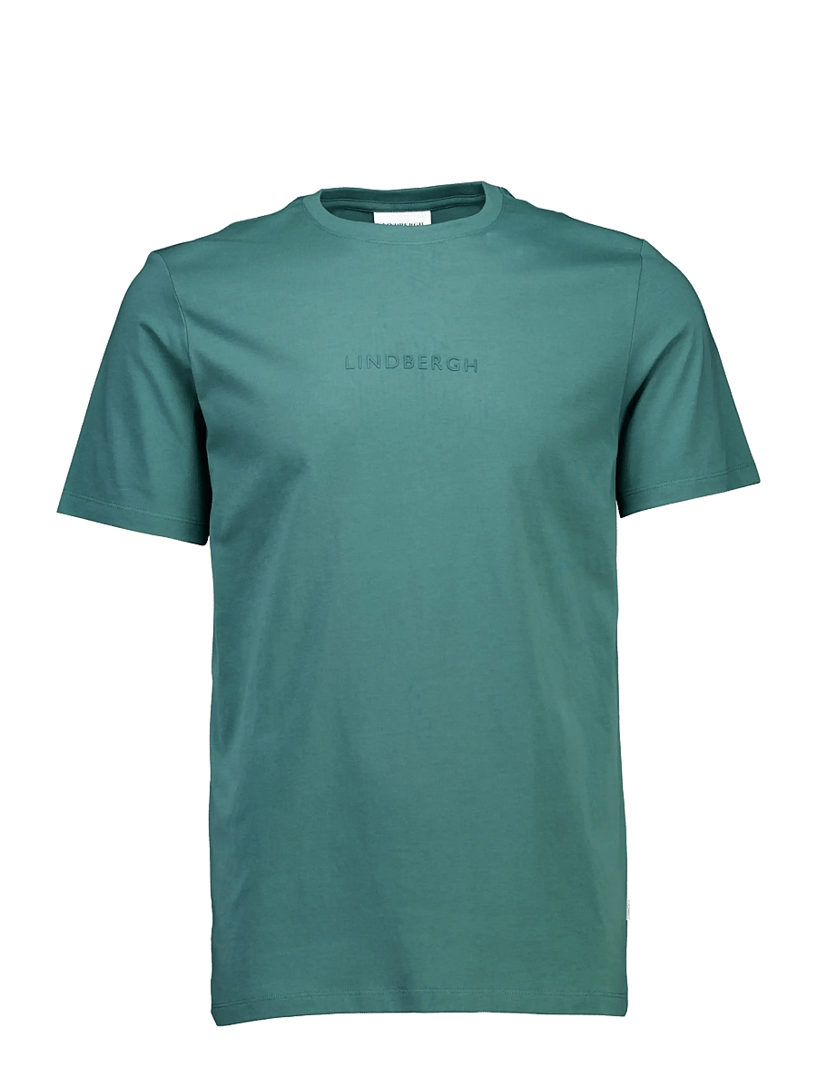 Lindbergh - Lindbergh print tee S/S - kortärmade t-shirts - green ink - 1