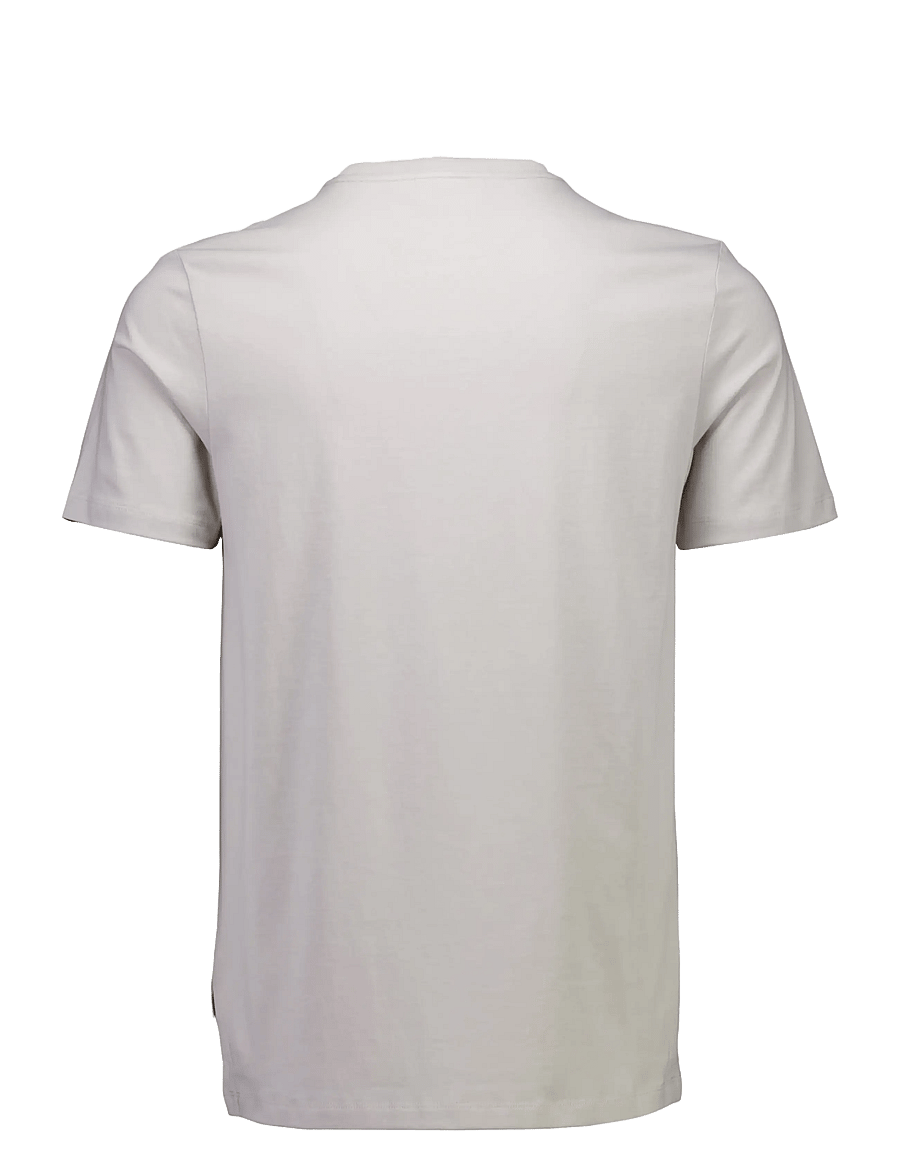 Lindbergh - Lindbergh print tee S/S - kortärmade t-shirts - lt grey - 2