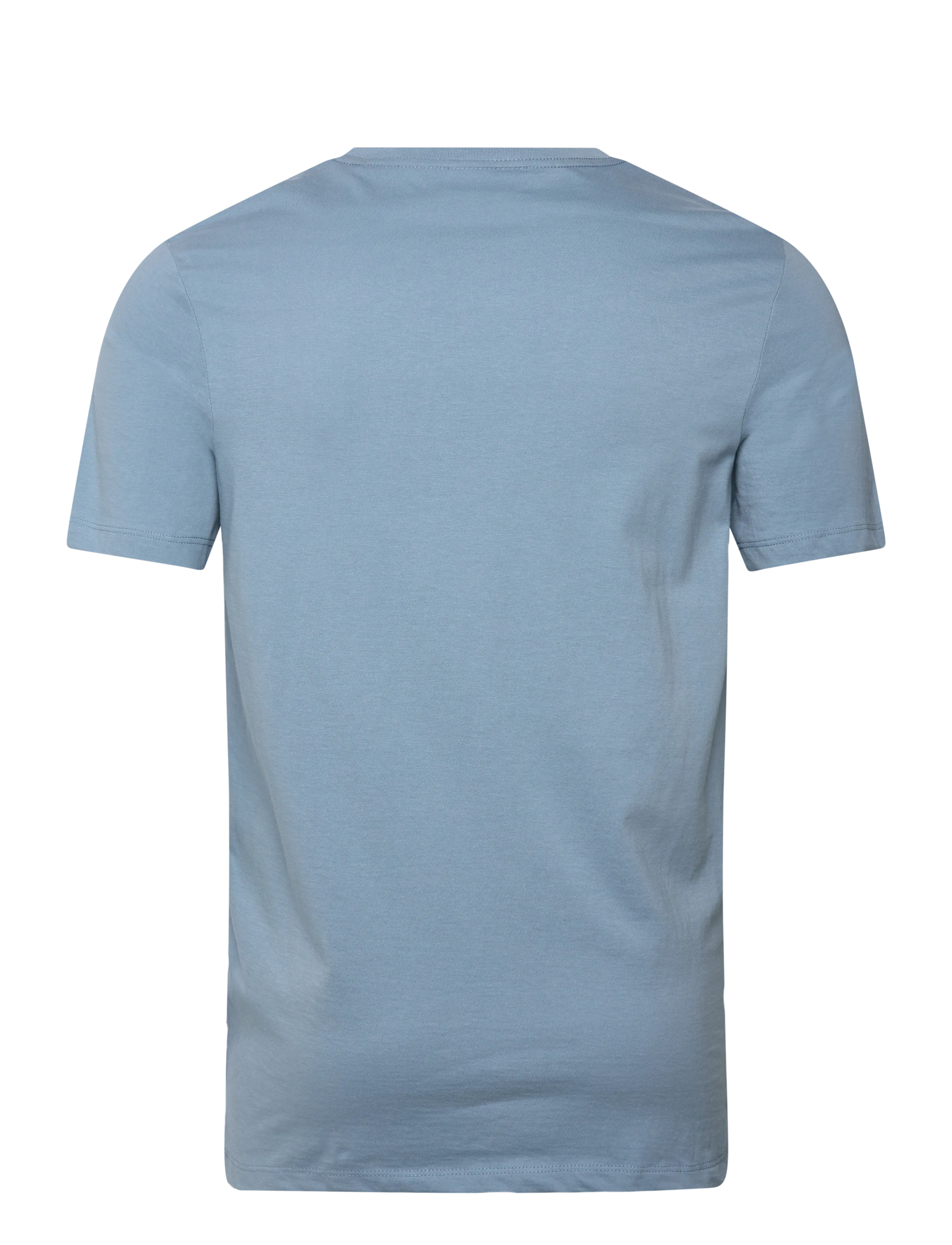 Lindbergh - Lindbergh print tee S/S - short-sleeved t-shirts - lt iron blue - 1