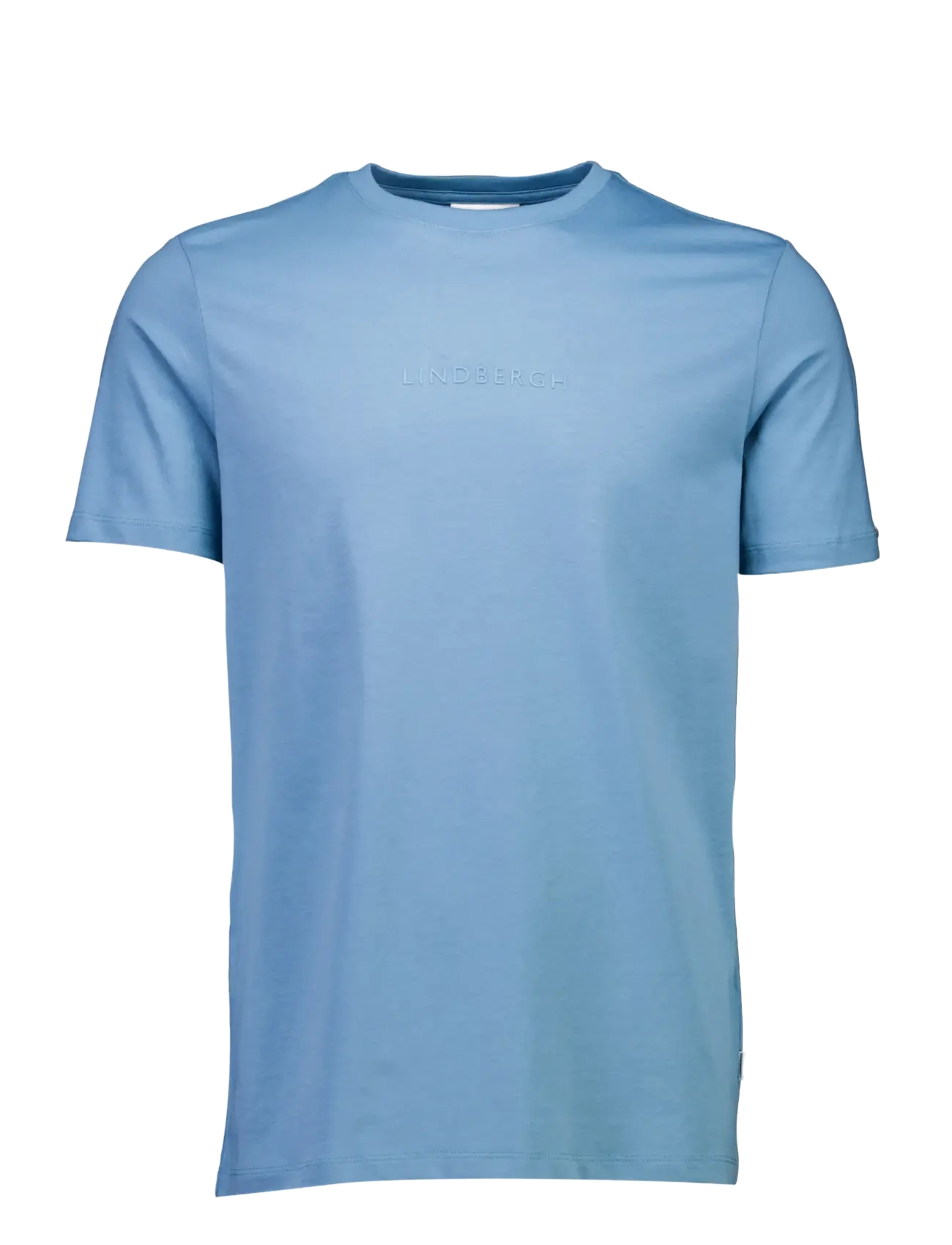 Lindbergh - Lindbergh print tee S/S - kurzärmelige t-shirts - mid blue - 1
