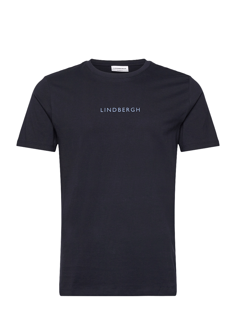 Lindbergh - Lindbergh print tee S/S - lühikeste varrukatega t-särgid - navy 424 - 1