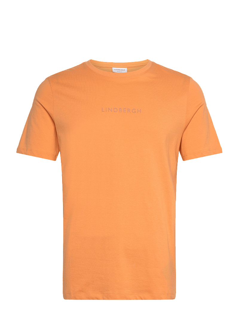 Lindbergh - Lindbergh print tee S/S - kortärmade t-shirts - peachy - 1