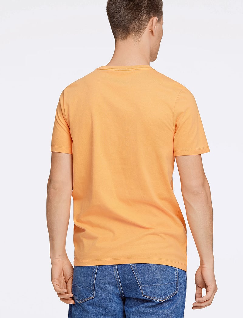 Lindbergh - Lindbergh print tee S/S - kortärmade t-shirts - peachy - 3