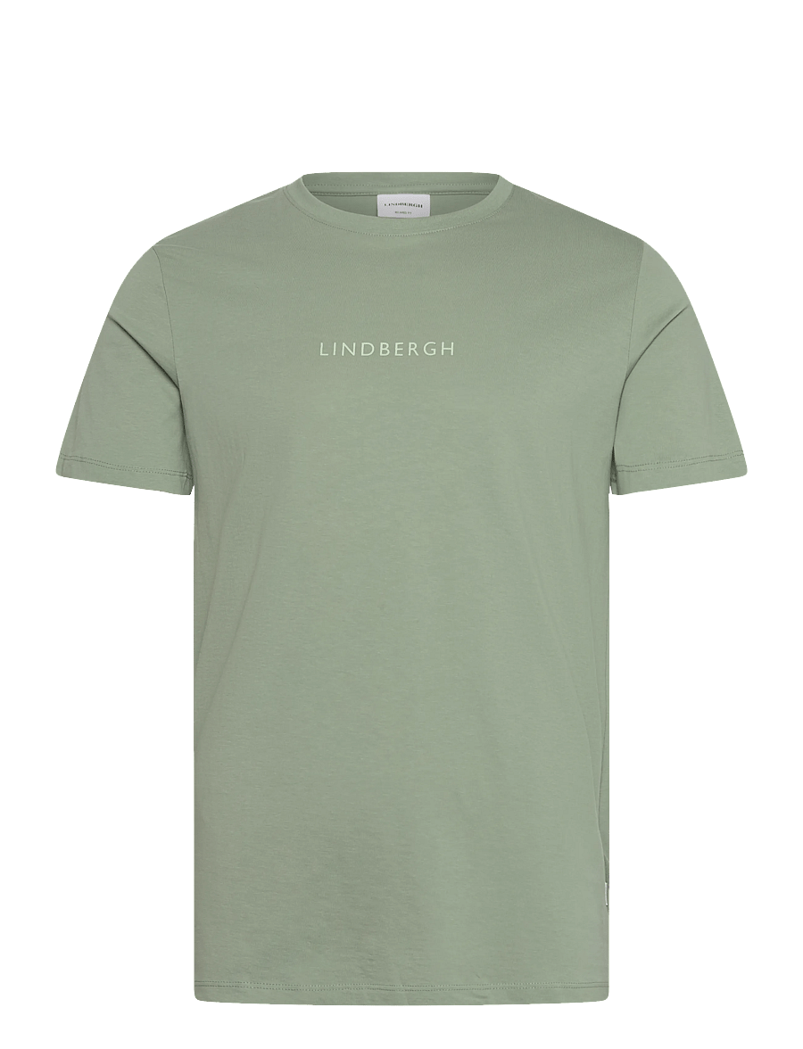 Lindbergh - Lindbergh print tee S/S - lühikeste varrukatega t-särgid - sage green - 1