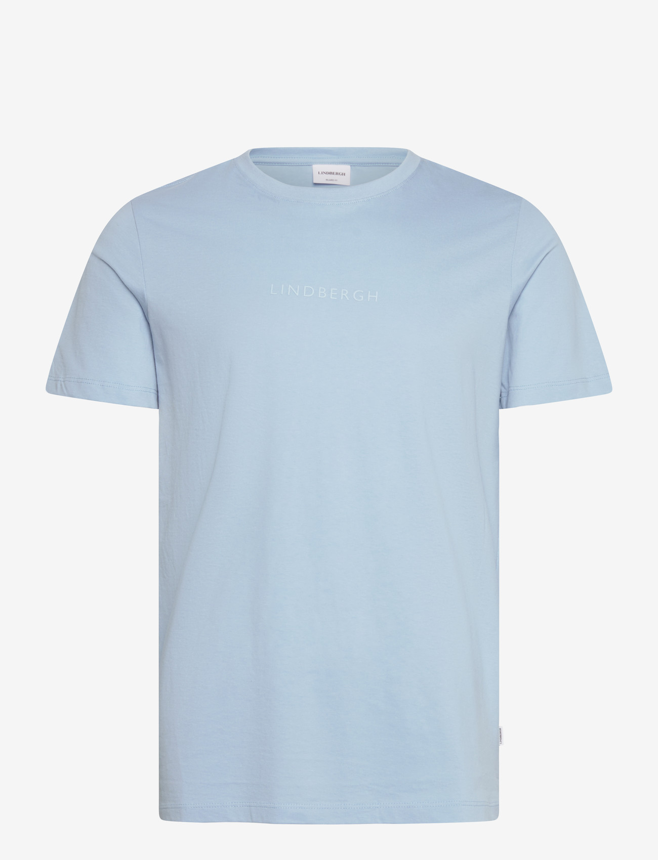 Lindbergh - Lindbergh print tee S/S - lühikeste varrukatega t-särgid - soft blue - 1