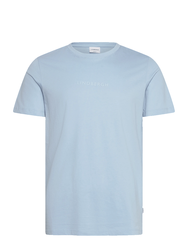 Lindbergh - Lindbergh print tee S/S - lühikeste varrukatega t-särgid - soft blue - 1