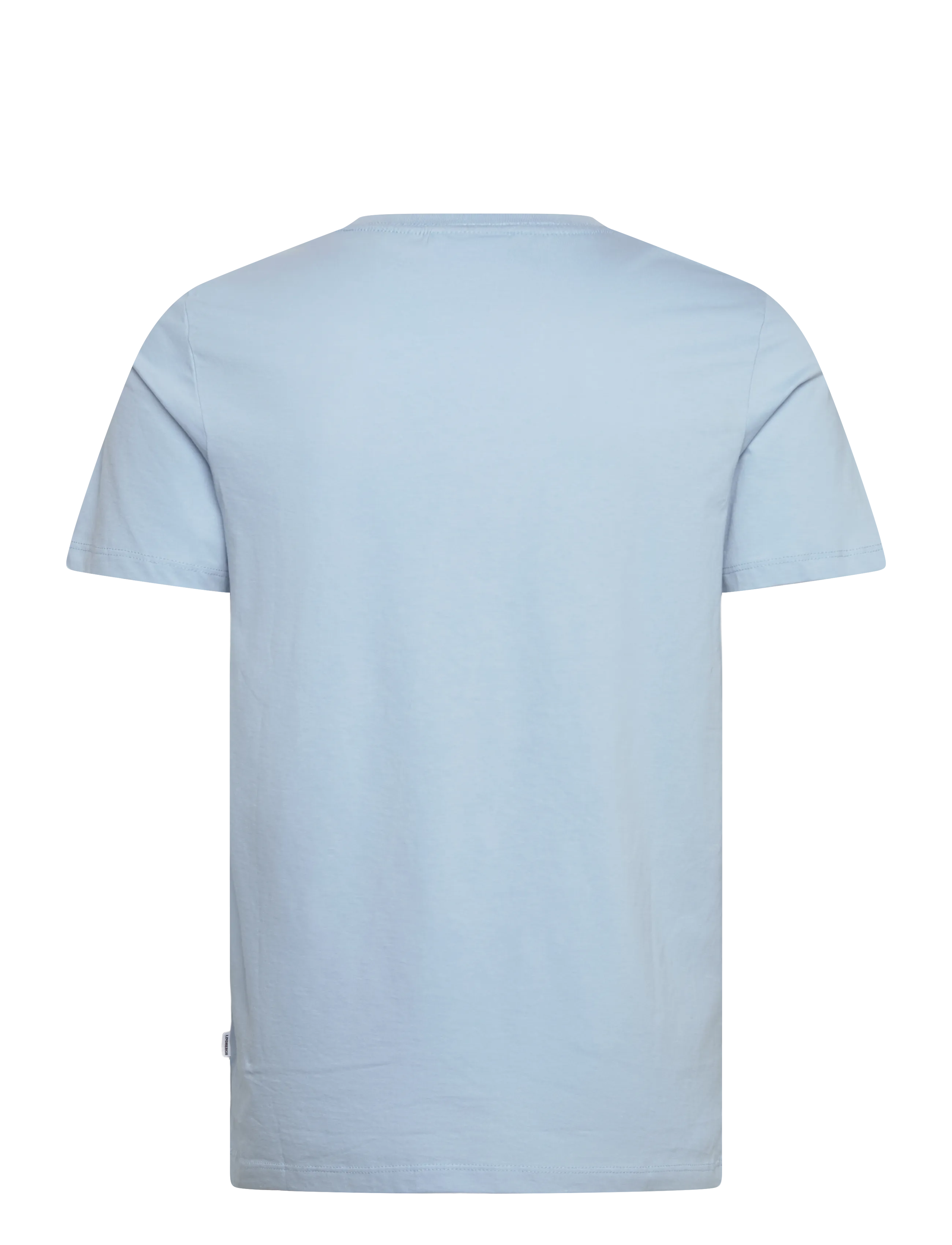Lindbergh - Lindbergh print tee S/S - kortærmede t-shirts - soft blue - 2