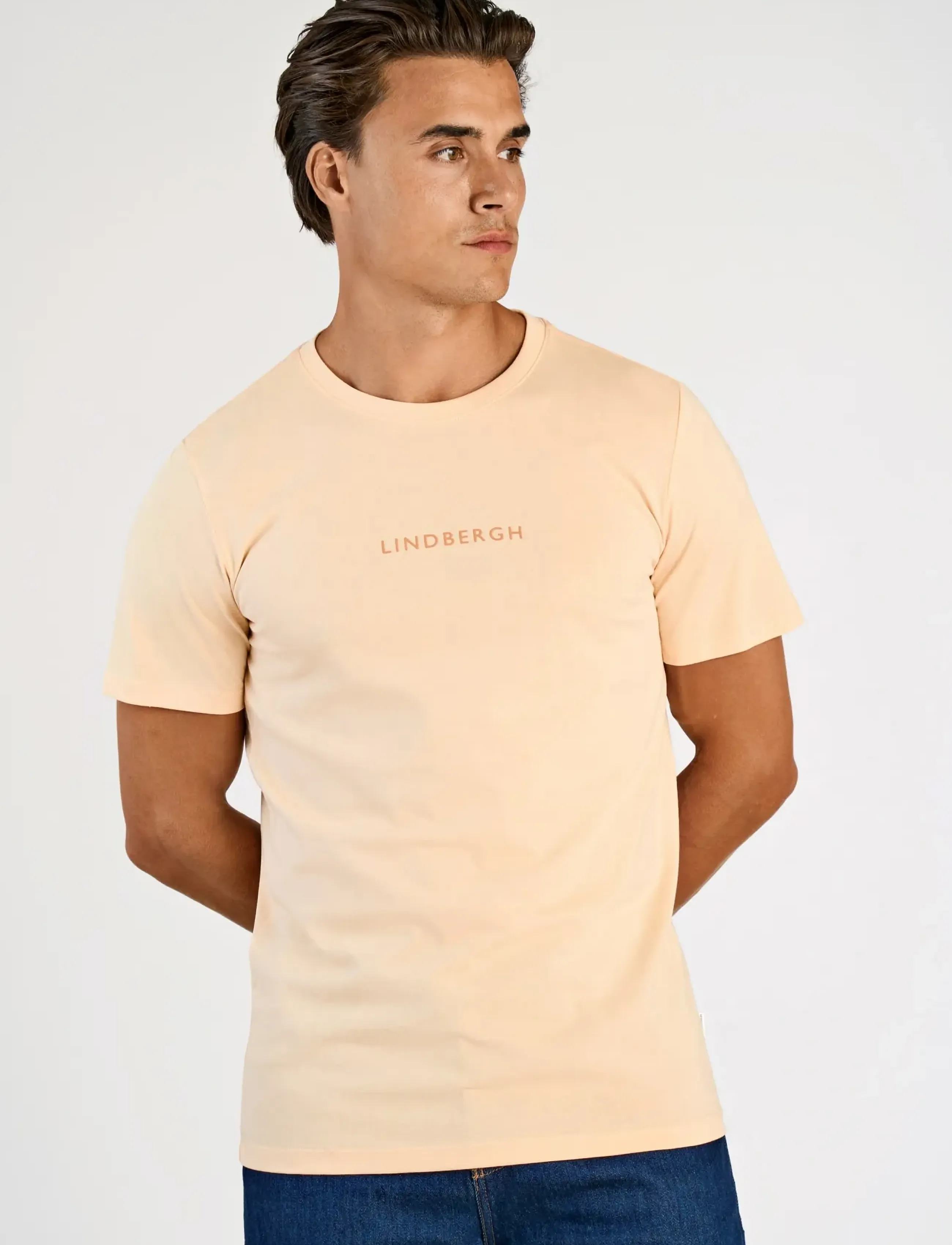 Lindbergh - Lindbergh print tee S/S - kortärmade t-shirts - soft coral - 3