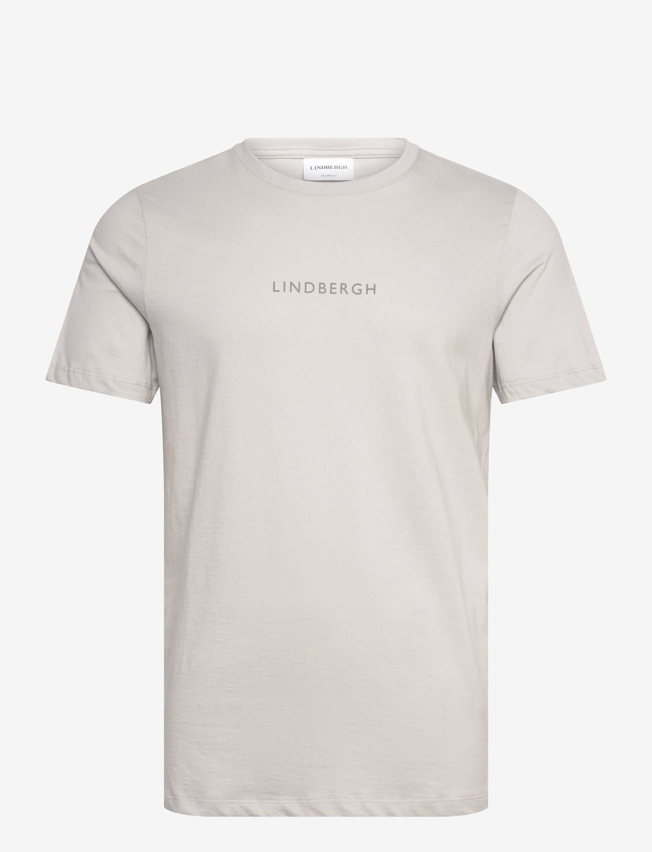 Lindbergh - Lindbergh print tee S/S - lühikeste varrukatega t-särgid - soft grey - 1