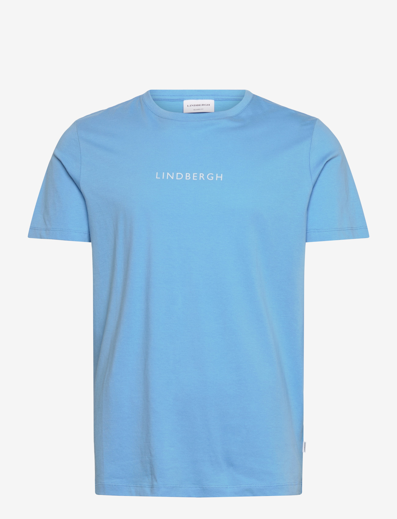 Lindbergh - Lindbergh print tee S/S - lühikeste varrukatega t-särgid - surf blue - 1