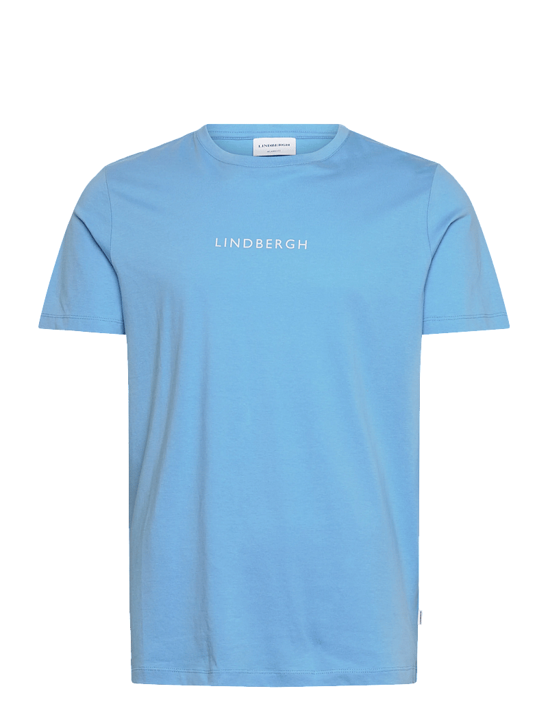 Lindbergh - Lindbergh print tee S/S - lühikeste varrukatega t-särgid - surf blue - 1