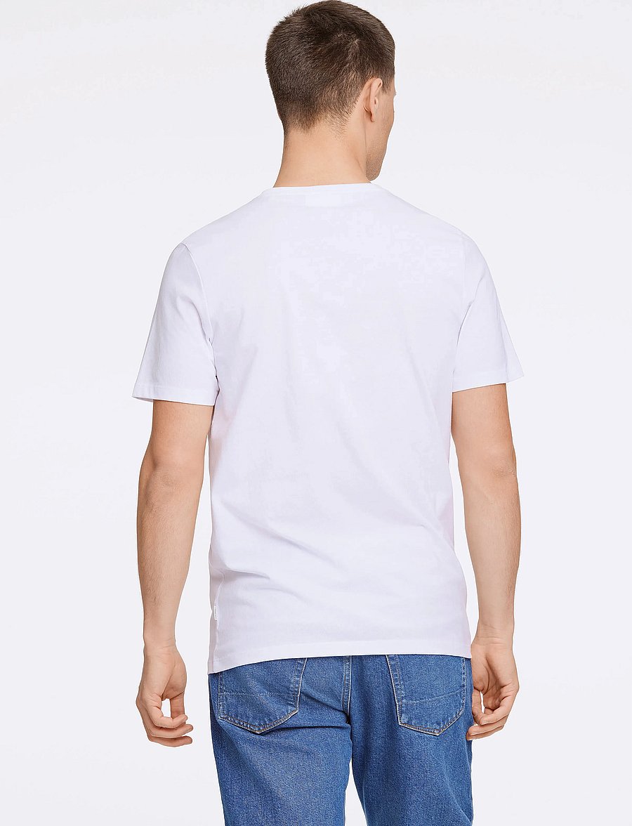 Lindbergh - Lindbergh print tee S/S - lühikeste varrukatega t-särgid - white 424 - 3