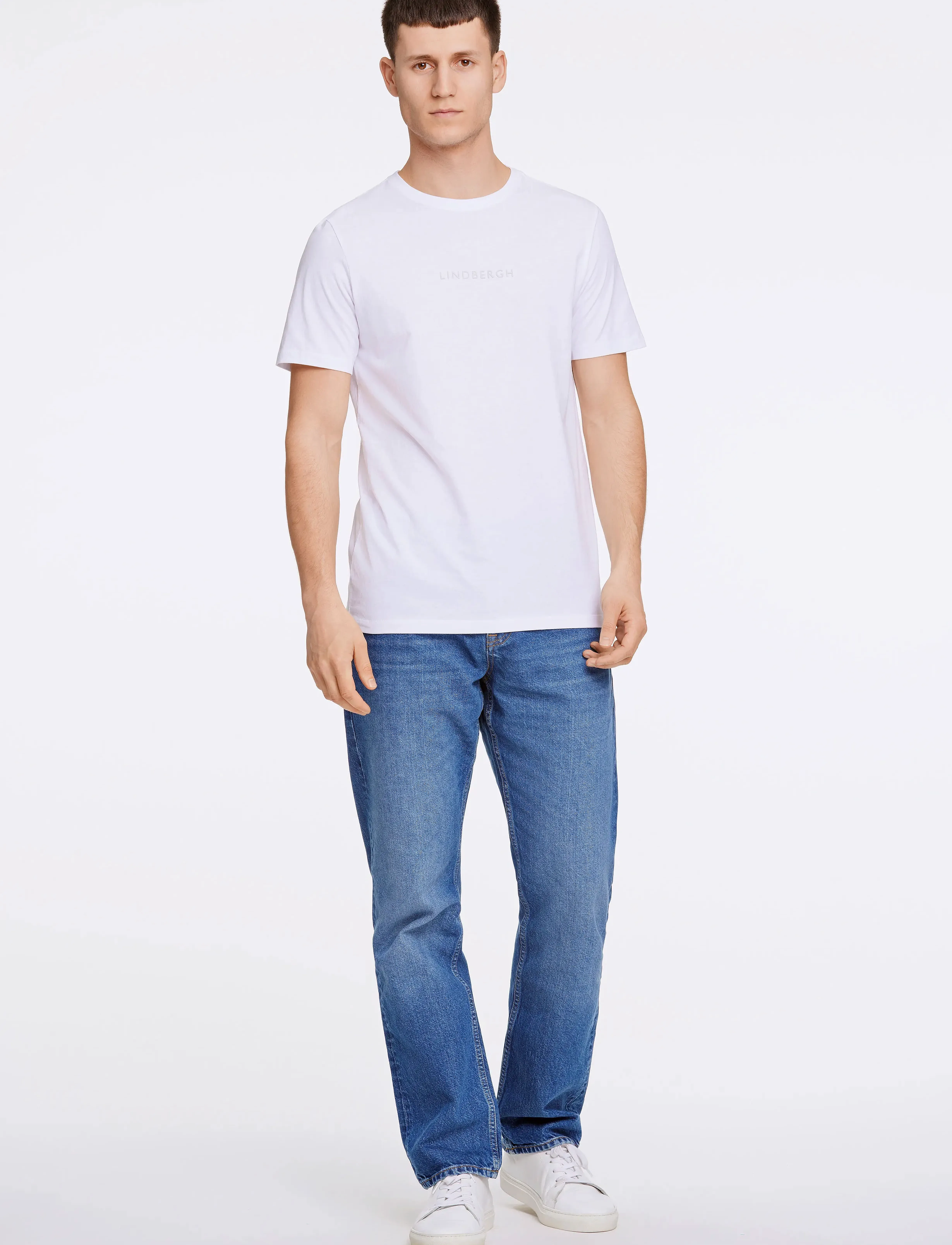 Lindbergh - Lindbergh print tee S/S - short-sleeved t-shirts - white 424 - 4