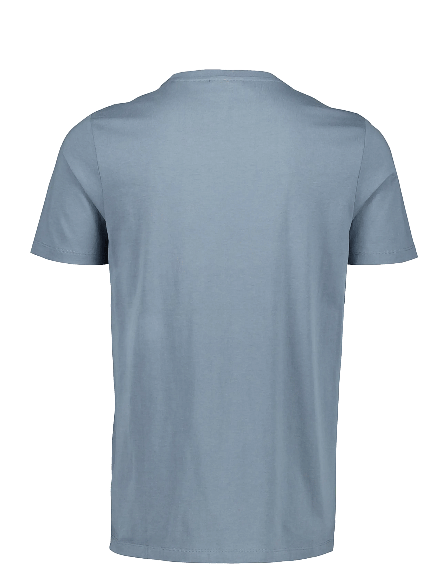 Lindbergh - Basic tee S/S - short-sleeved t-shirts - blue grey - 2