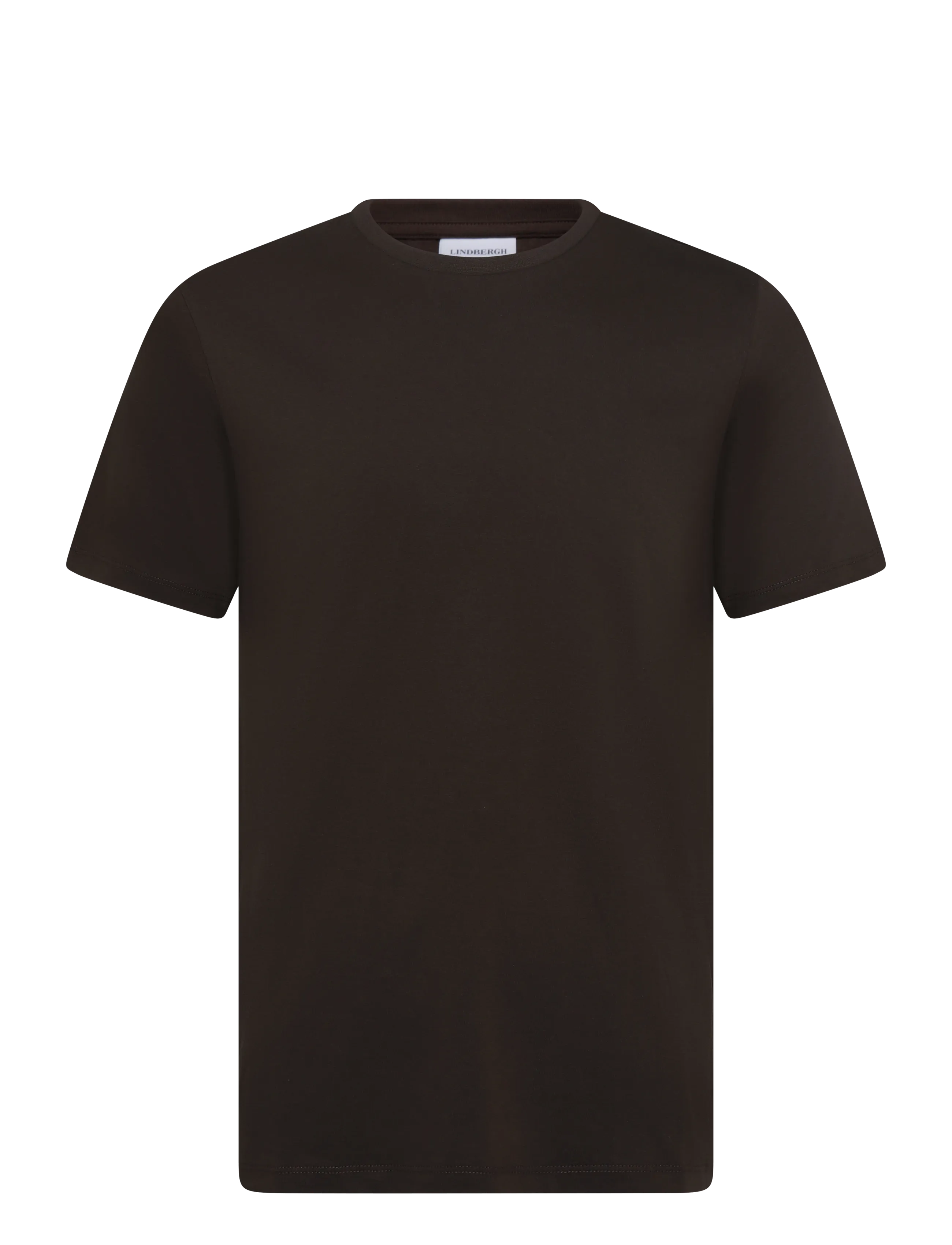 Lindbergh Basic tee S/S - Lindbergh - DK BROWN / brown